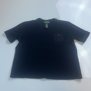 LAUREN Ralph Lauren Round Neck Short Sleeve Shirt S133-43
